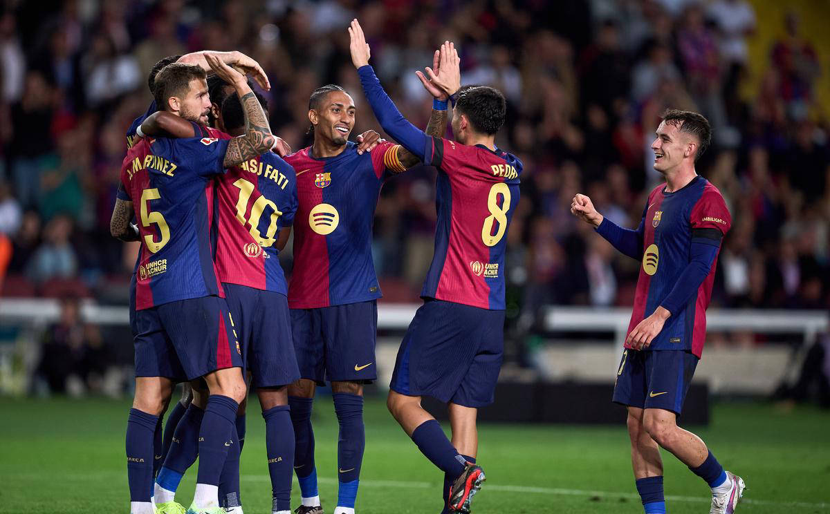 巴塞罗那取得一场激烈对决的胜利